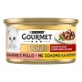 PURINA GOURMET GOLD Umido Gatto Dadini in Salsa con Salmone e Pollo - 24 lattine da 85g ciascuna (confezione da 24x85g)