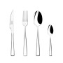 Monix Siena Set con coltello per lombata, Acciaio Inox, Grigio, 8.5x14.5x24 cm, 24 Pezzi