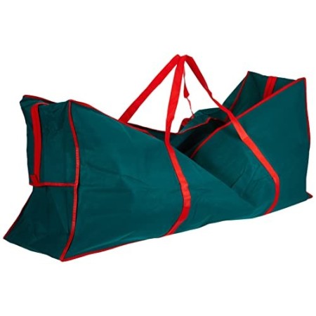 Borsa in tessuto per albero di Natale, 125 x 30 x 50 cm, colore: verde