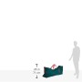 Borsa in tessuto per albero di Natale, 125 x 30 x 50 cm, colore: verde