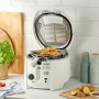 De'Longhi F28533.W1 RotoFry Friggitrice, 1800 W, 1.3 Litri, Plastica, Bianco