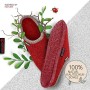 Giesswein Dannheim 42084, Pantofole unisex adulto, Rojo, 42
