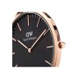 Daniel Wellington Classic Cornwall Orologio Unisex Adulto, 36mm, in NATO, Nero/Oro Rosato