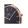 Daniel Wellington Classic Cornwall Orologio Unisex Adulto, 36mm, in NATO, Nero/Oro Rosato