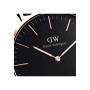 Daniel Wellington Classic Cornwall Orologio Unisex Adulto, 36mm, in NATO, Nero/Oro Rosato