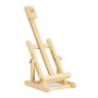 Relaxdays Cavalletto per Espositore Quadri, Cavalletto da Pittore, Supporto Tela, da Tavolo Richiudibile, 37 cm, Legno
