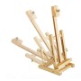 Relaxdays Cavalletto per Espositore Quadri, Cavalletto da Pittore, Supporto Tela, da Tavolo Richiudibile, 37 cm, Legno