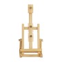 Relaxdays Cavalletto per Espositore Quadri, Cavalletto da Pittore, Supporto Tela, da Tavolo Richiudibile, 37 cm, Legno