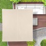 relaxdays Tenda a Vela Quadrata, Impermeabile, Anti UV, Corde di Supporto, da Terrazza e Giardino, LxP: 4x4 m, Beige