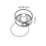 Tescoma 623286 Delicia Tortiera Apribile 2 Fondi, Diametro 24 cm