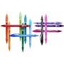 BIC Penne Nere Gel, Gel-ocity Quick Dry, Punta Media (0.7 mm), Confezione da 12 Penne, Fornitura per Cancelleria Scuola e Uffici