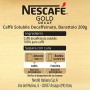 Nescafé Gold Caffè Solubile Decaffeinato Barattolo, 200g