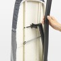 Brabantia Premium Comfort Asse da Stiro con Poggiaferro Termoresistente Integrato, senza Appendiabiti, 135 x 45 cm, Titan Oval, 