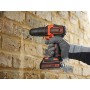 BLACK+DECKER BDCHD18K-QW Trapano/Avvitatore con Percussione, 18 W, 18 V, 1 Batteria