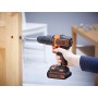 BLACK+DECKER BDCHD18K-QW Trapano/Avvitatore con Percussione, 18 W, 18 V, 1 Batteria