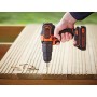 BLACK+DECKER BDCHD18K-QW Trapano/Avvitatore con Percussione, 18 W, 18 V, 1 Batteria