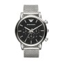 Emporio Armani Orologio Cronografo Quarzo Uomo con Cinturino in Mesh di Acciaio AR1808
