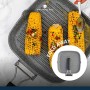 MasterClass Piastra Grill Antiaderente Adatta per Induzione con Manico Pieghevole, 24 cm (9.5''), Alluminio, Nero