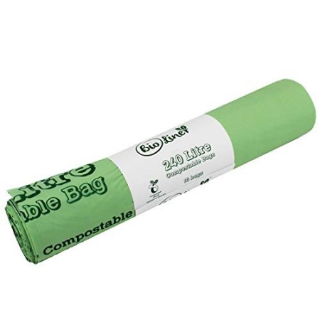 All-Green BioBag 240 Litri Sacchetti compostabili per pattumiere carrellabili con Guida al compostaggio, 10 Sacchetti