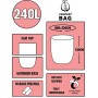 All-Green BioBag 240 Litri Sacchetti compostabili per pattumiere carrellabili con Guida al compostaggio, 10 Sacchetti