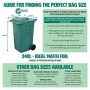 All-Green BioBag 240 Litri Sacchetti compostabili per pattumiere carrellabili con Guida al compostaggio, 10 Sacchetti