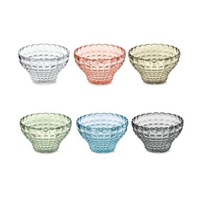 Guzzini Fratelli, Set 6 Copette, Tiffany, Multicolore, 12 cm