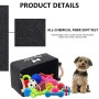 Geyecete - Cestino per Giocattoli per Cani, con Manico in Legno, Cestino portaoggetti per Giocattoli per Bambini