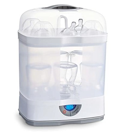 Chicco SterilNatural Sterilizzatore 3 in 1, Fino a 6 Biberon, Bianco