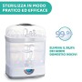 Chicco SterilNatural Sterilizzatore 3 in 1, Fino a 6 Biberon, Bianco