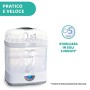 Chicco SterilNatural Sterilizzatore 3 in 1, Fino a 6 Biberon, Bianco