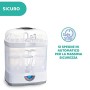 Chicco SterilNatural Sterilizzatore 3 in 1, Fino a 6 Biberon, Bianco