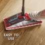 Vileda Revolution Sistema Lavapavimenti con Secchio, Strizzatore e Piastra, con 2 Panni in Microfibra, Nero/Rosso