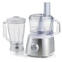 Ariete 1779 Robomix Metal - Robot da cucina multifunzione, Capacità tazza 2,1L, Set accessori per tritare, affettare, montare, 