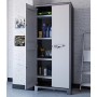 Keter Armadio Alto Titan con Ripiani Regolabili, Grigio, 80 x 44 x 182 cm