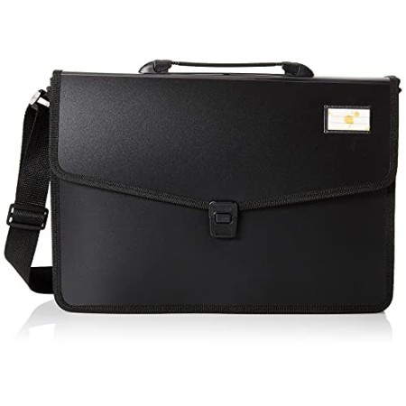 Niji 61200 Cartella, 38 cm, Nero