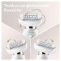 Braun Silk-épil 9 Flex 9020, Epilatore Donna Con Testina Flessibile, 40 Pinzette, Presa Antiscivolo, Senza Fili, Wet&Dry, Acces