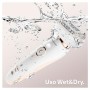 Braun Silk-épil 9 Flex 9020, Epilatore Donna Con Testina Flessibile, 40 Pinzette, Presa Antiscivolo, Senza Fili, Wet&Dry, Acces
