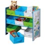 Kesper Scaffale per Bambini, Tela, Blu (Blau), 66 x 59,5 x 30 cm