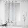 Douceur d' interno 1624249 Tenda con occhielli, stampa argento Infinite Bianco Poliestere 240 x 140 cm