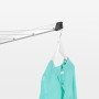 Brabantia Lift-O-Matic Stendibiancheria per Esterni con Capottina Protettiva e Portamollette, Tubo Fissaggio Zincato, Grigio (Me