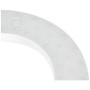 Glorex 6 3803 833 di polistirolo, Mezzo Anello di polistirolo, Bianco, 30 x 30 x 4 cm