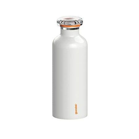 Guzzini Energy On The Go Bottiglia Termica da Viaggio, 7.3 x 21.2 cm, Bianco (White)