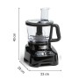 Moulinex FP8218 Double Force, Robot da Cucina Multifunzione, Lame con Tecnologia PowelixLife, Set Completo di Accessori, 6 Opzio