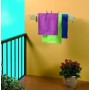 Gimi Brio Super 120 Stendibiancheria da Parete, Stendino a Fisarmonica, Estraibile, Spazio di Stenditura 6 m, Acciaio, 120 x 43 