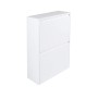 Esidra Pattumiera portarifiuti salvaspazio per differenziata 4 secchi Ferro, 60 x 92 x 25 cm