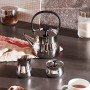 Alessi Cha NF01 Teiera a Induzione di Design in Acciaio Inossidabile 18/10 e Resina Termoplastica, Lucido