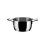Alessi AJM101/16 Pots&Pans Casseruola a Due Manici, in Acciaio Inossidabile 18/10 Lucido, 160 cl