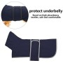 Geyecete - Cappotto termico trapuntato per bassotto per cani, con fodera in caldo pile, abbigliamento esterno per cani con fasce