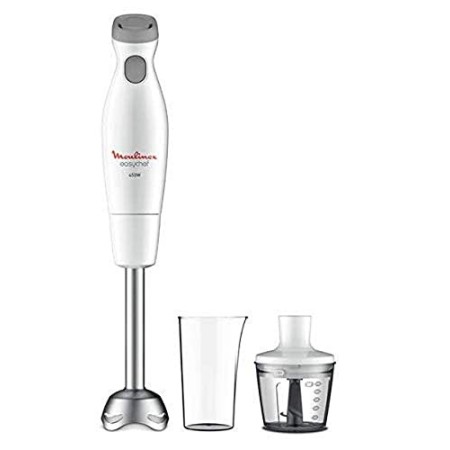 Moulinex DD4521 Easychef, Mixer ad Immersione 2in1, con Bicchiere da 800 ml e Accessorio Tritatutto da 500 ml, 2 Impostazioni di