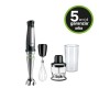 Braun MQ7025X MultiQuick 7 Minipimer Mixer ad Immersione, 1.000 watt, Plastica, Nero